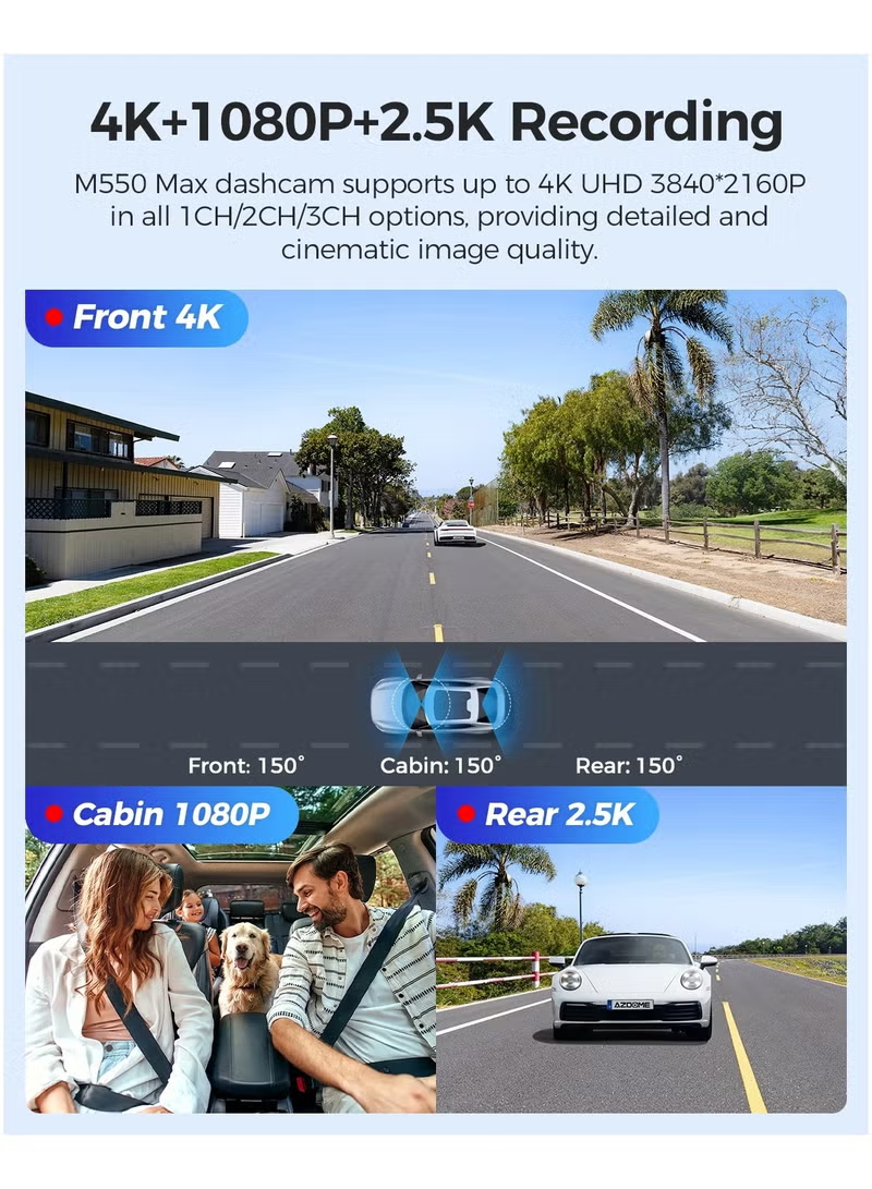 أزدوم داش كام 4K M660 - أحدث إصدار داش كام أزدوم داش كام 4K M660 - أحدث إصدار داش كام