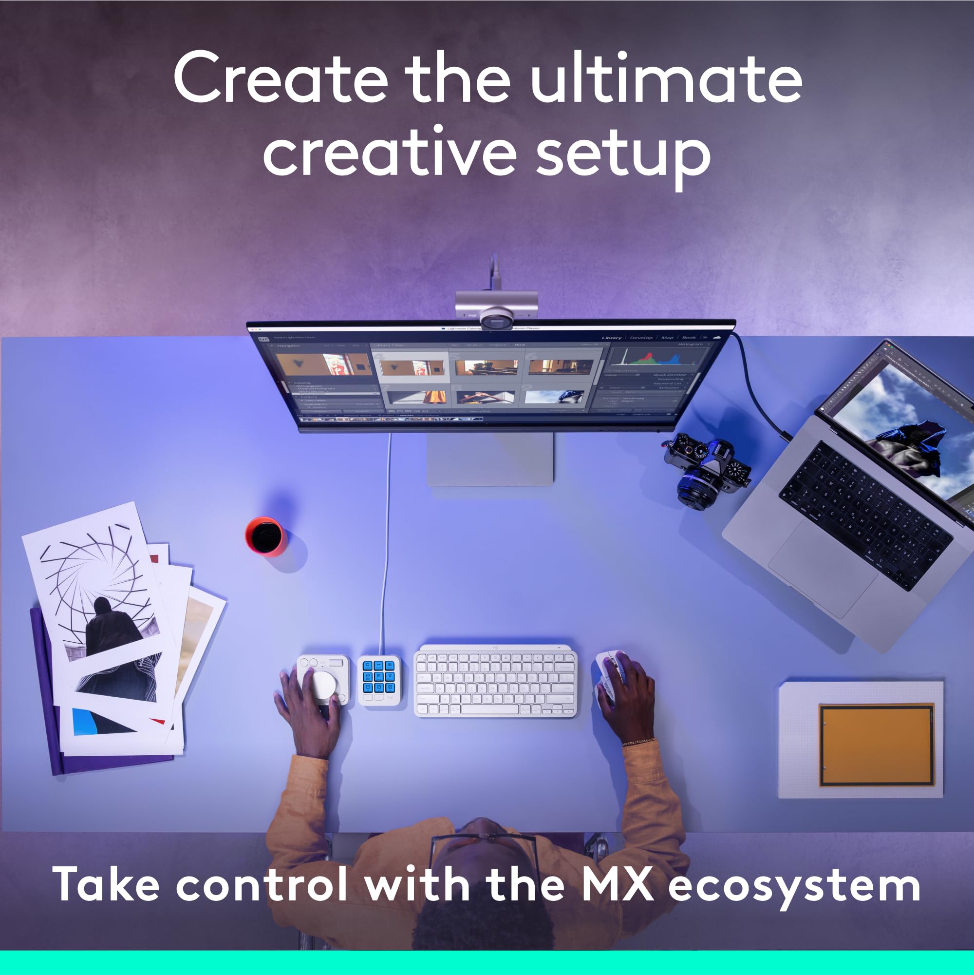 لوحة مفاتيح Logitech MX Creative Console ذات 9 أزرار قابلة للتخصيص لوحة مفاتيح Logitech MX Creative Console ذات 9 أزرار قابلة للتخصيص